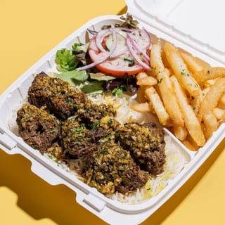 5. Steak Kabob Platter