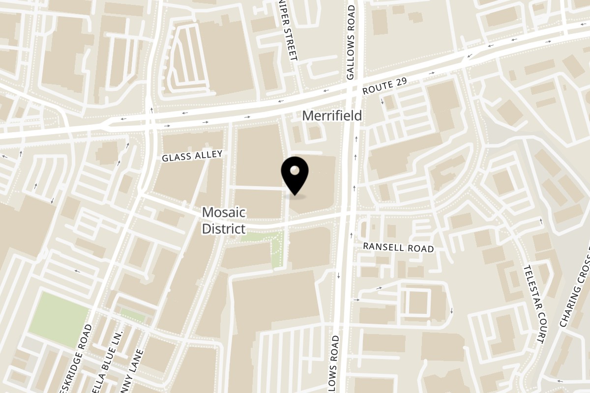Map showing the location of Sheesh Grill Falls Church on 8190 Strawberry Ln Unit 4 in Falls Church