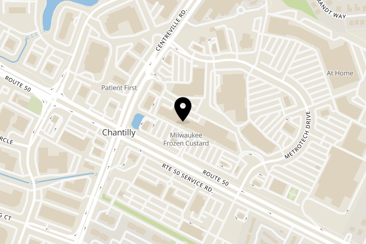 Map showing the location of Sheesh Grill Chantilly on 13940 Lee Jackson Memorial Hwy Service Rd in Chantilly